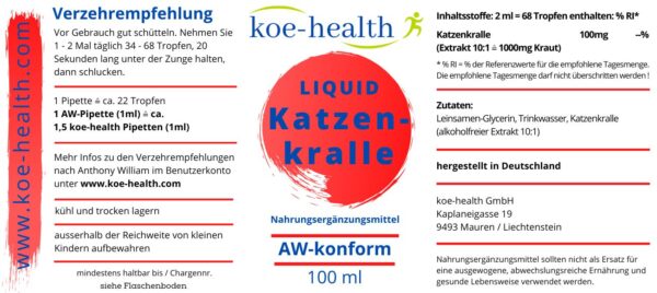 Katzenkralle-Liquid