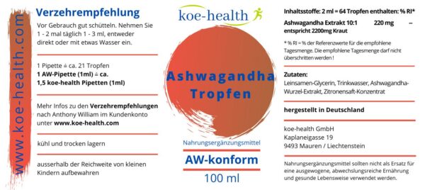 Ashwagandha_Etikette Ashwagandha-Tropfen