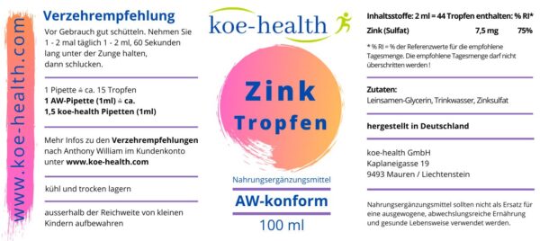 Zink_Etikette Zink-Tropfen